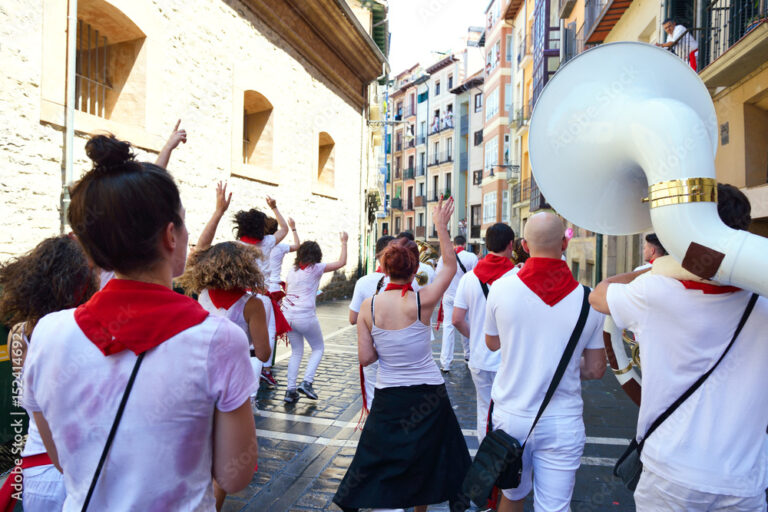 People celebrate San Fermin festival, 06 July 2016, Pamplona, Navarra, Spain.